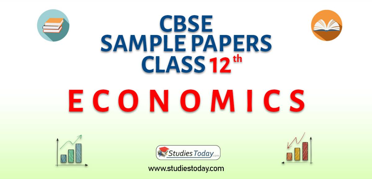 CBSE Sample Paper Class 12 Economics Solved Pdf Download